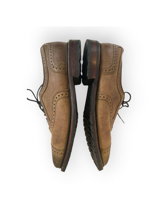 Allen Edmonds Kiowa Mens 11 Brown Leather Wingtip Oxford Brogue Dress Shoes main image 9